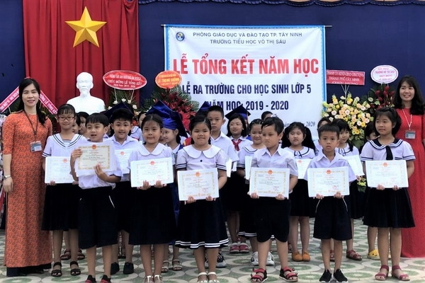 Trường TH Võ Thị Sáu: Công nhận 256 học sinh hoàn thành chương trình Tiểu học