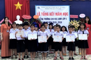 Trường TH Võ Thị Sáu: Công nhận 256 học sinh hoàn thành chương trình Tiểu học