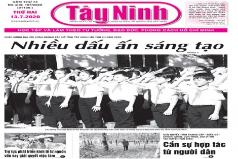 Điểm báo in Tây Ninh ngày 13.7.2020