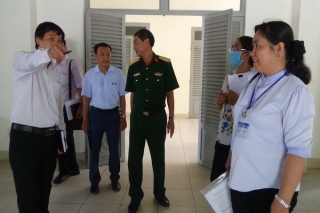 Kiểm tra cơ sở vật chất chuẩn bị đón 559 du học sinh Campuchia cách ly tại Thành phố Tây Ninh