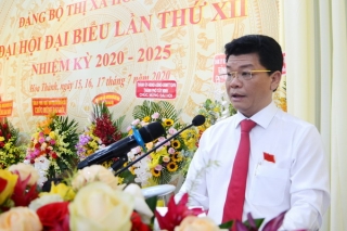 Ông Nguyễn Nam Hưng tái đắc cử Bí thư Thị xã Hoà Thành