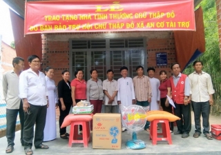 Châu Thành: Tặng nhà tình thương Chữ thập đỏ cho hội viên nghèo