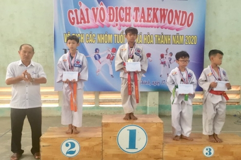 Hoà Thành: Bế mạc giải Taekwondo các nhóm tuổi năm 2020