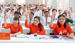 Khai mạc phiên chính thức Đại hội Đảng bộ huyện Gò Dầu lần thứ XIV, nhiệm kỳ 2020-2025
