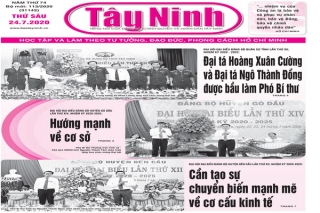 Điểm báo in Tây Ninh ngày 24.7.2020