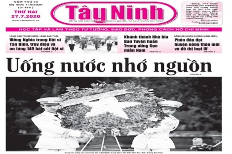 Điểm báo in Tây Ninh ngày 27.7.2020