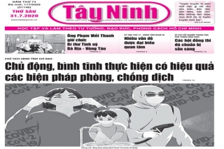 Điểm báo in Tây Ninh ngày 31.7.2020