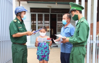 BĐBP Tây Ninh: Phát động tháng cao điểm tuyên truyền, vận động quần chúng khu vực biên giới phòng chống dịch Covid-19