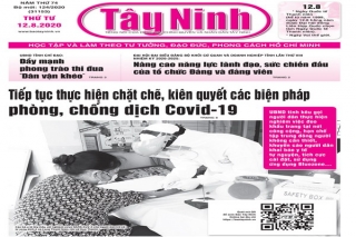 Điểm báo in Tây Ninh ngày 12.8.2020