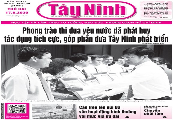 Điểm báo in Tây Ninh ngày 17.8.2020