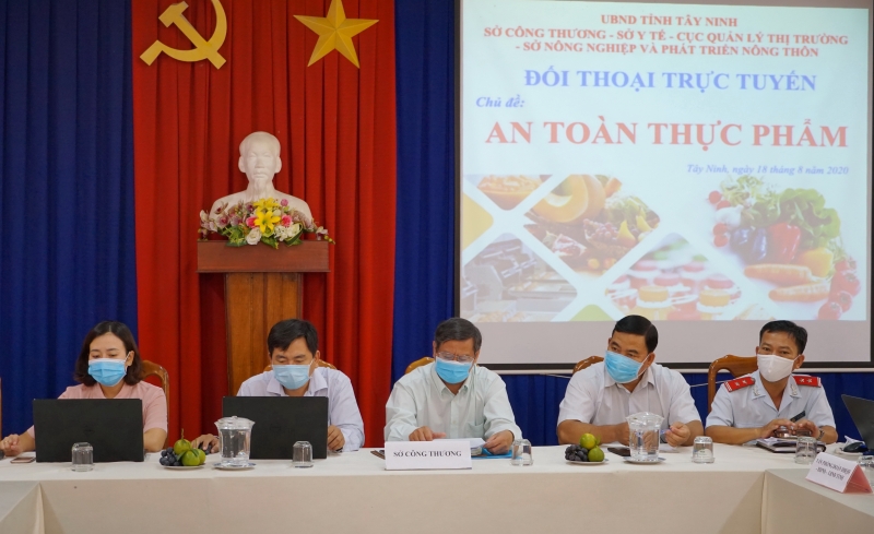 Tây Ninh: Hội nghị trực tuyến về an toàn thực phẩm