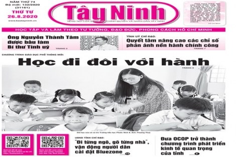 Điểm báo in Tây Ninh ngày 26.8.2020