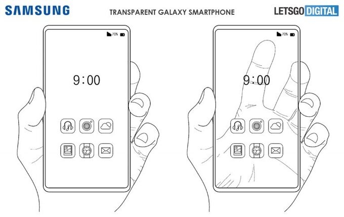 Samsung có thể ra smartphone trong suốt