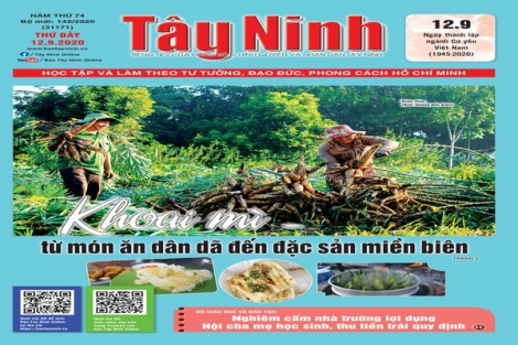 Điểm báo in Tây Ninh ngày 12.9.2020