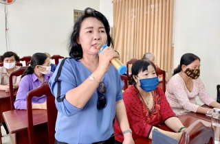 Châu Thành: Tổ chức Hội nghị tiếp xúc đối thoại giữa người đứng đầu cấp ủy chính quyền với hội viên, phụ nữ