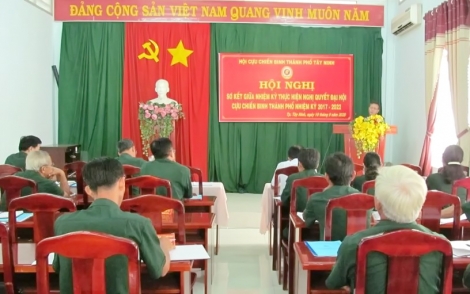 Hội CCB Thành phố Tây Ninh và huyện Dương Minh Châu sơ kết giữa nhiệm kỳ