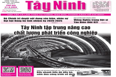 Điểm báo in Tây Ninh ngày 21.9.2020