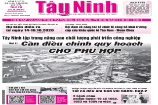 Điểm báo in Tây Ninh ngày 23.9.2020