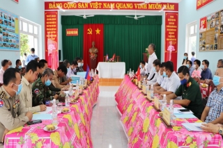 Hội đàm về công tác tổ chức lễ công bố khai trương cặp cửa khẩu quốc tế Tân Nam - Meun Chey