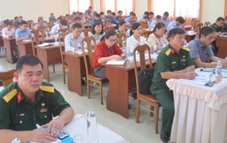 Tân Biên: Tổng kết 5 năm xây dựng dân quân tự vệ giai đoạn 2016-2020.