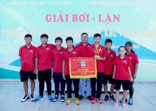 Tây Ninh hạng ba toàn đoàn môn lặn