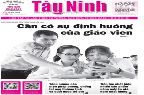 Điểm báo in Tây Ninh ngày 25.9.2020