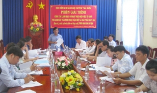 HĐND huyện Tân Biên tổ chức phiên giải trình về thu gom rác thải sinh hoạt và rác thải nguy hại