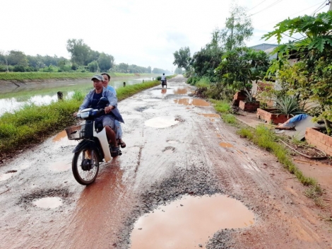 Tháng 12.2020 hoàn thành sửa chữa đường bờ kênh Đông