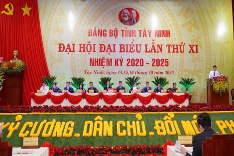 Khai mạc trọng thể Đại hội đại biểu Đảng bộ tỉnh Tây Ninh lần thứ XI, nhiệm kỳ 2020-2025