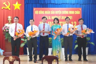 HĐND huyện Dương Minh Châu bầu bổ sung nhiều chức vụ quan trọng