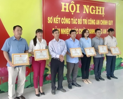 Châu Thành: Sơ kết việc  thực hiện Đề án bố trí Công an chính quy đảm nhiệm chức danh Công an xã