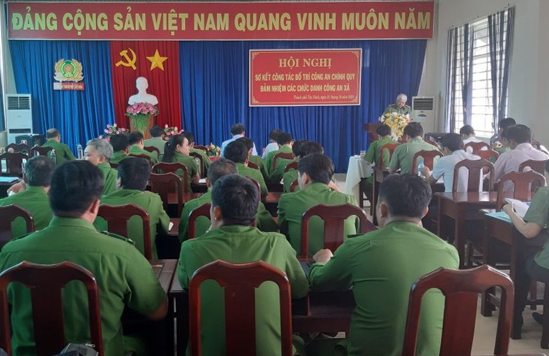 TP.Tây Ninh: Sơ kết công tác bố trí công an chính quy đảm nhiệm các chức danh công an xã