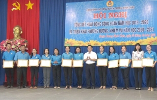 Huyện Dương Minh Châu: Tổng kết hoạt động công đoàn khối trường học