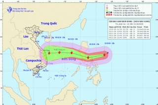 Siêu bão Goni sức gió 220km/h sắp vào Biển Đông