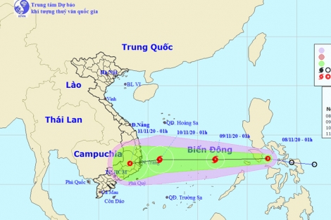 Áp thấp nhiệt đới mới khả năng mạnh lên thành bão