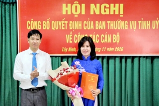 Bà Nguyễn Thị Xuân Hương được bổ nhiệm giữ chức Trưởng Ban Tuyên giáo Tỉnh uỷ