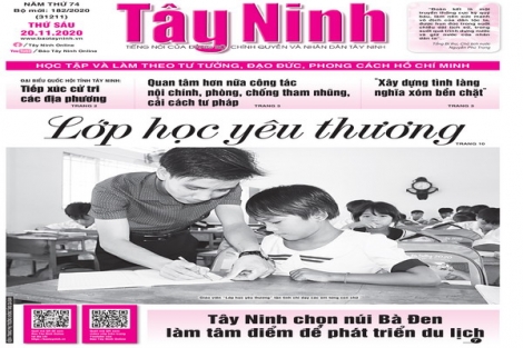 Điểm báo in Tây Ninh ngày 20.11.2020