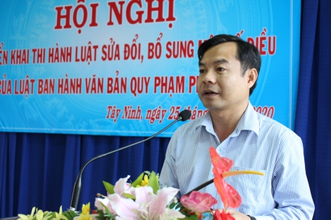 Hội nghị triển khai thi hành Luật sửa đổi, bổ sung một số điều của Luật Ban hành VBQPPL