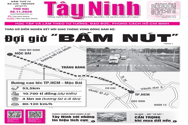 Điểm báo in Tây Ninh ngày 30.11.2020