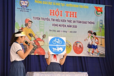 Tân Châu: Tuyên truyền an toàn giao thông, năm học 2020-2021