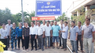 Xã Bàu Năng, huyện Dương Minh Châu: Xây dựng tuyến đường bê tông tại Tổ 3 ấp Ninh Phú