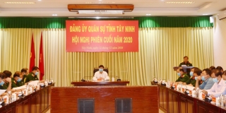 Đảng ủy Quân sự tỉnh: Hội nghị phiên cuối năm 2020