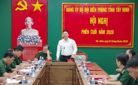 Đảng ủy BĐBP tỉnh: Hội nghị phiên cuối năm 2020