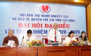 Đại hội Đại biểu Hội Bảo trợ Người Khuyết tật và Bảo vệ quyền trẻ em tỉnh Tây Ninh lần thứ V, nhiệm kỳ 2020-2025 tiến hành phiên họp trù bị