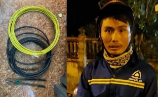 Công an Gò Dầu: Bắt đối tượng trộm cắp dây cáp điện