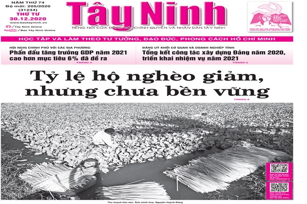 Điểm báo in Tây Ninh ngày 30.12.2020