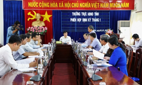 Thường trực HĐND tỉnh họp phiên định kỳ tháng 1.2021