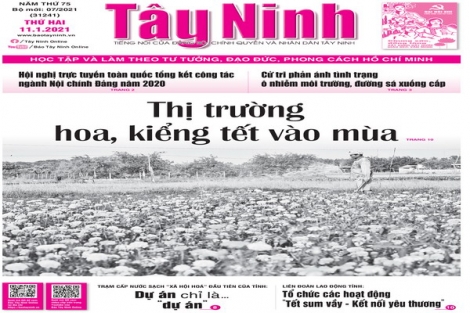 Điểm báo in Tây Ninh ngày 11.01.2021