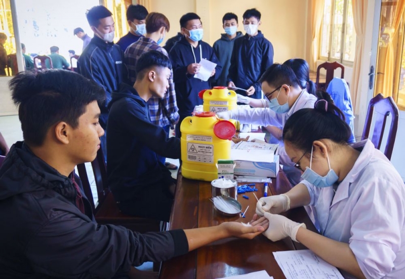 Tân Châu giám sát HIV, ma túy đối với công dân trúng tuyển nhập ngũ năm 2021