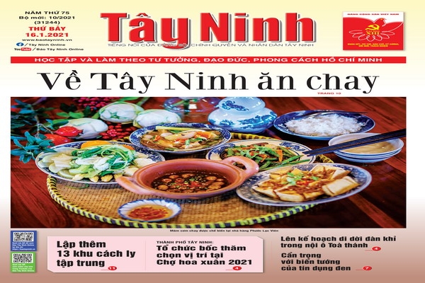 Điểm báo in Tây Ninh ngày 16.01.2021